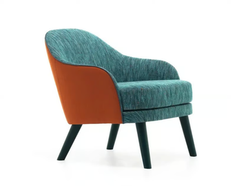 CARMEN 04 - Upholstered fabric armchair with armrests by Very Wood - view 2